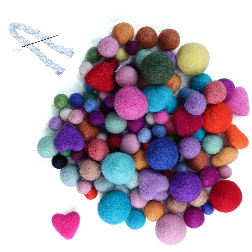 Handmade 3cm Felt Balls / 1000 Pieces – Queen Collection